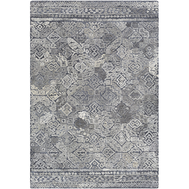 Mendonca Geometric Indoor / Outdoor Rug, Rectangle 8'10" x 12'