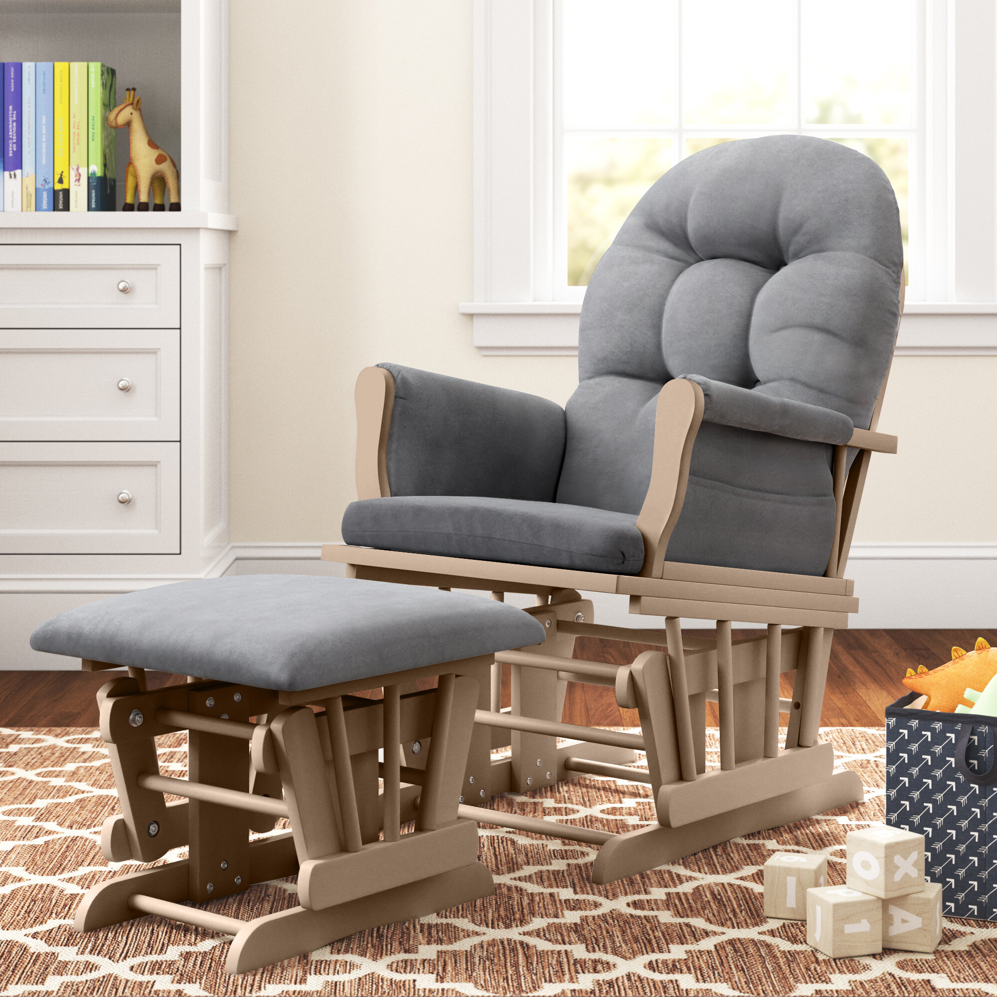 Angel line windsor glider and ottoman hot sale