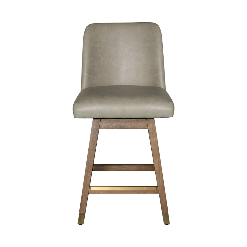 Tabouret de bar ou de tabouret de bar Bolivar, Tabouret de comptoir (siège d'une hauteur de 26 p, Chêne salé / pierre de lune