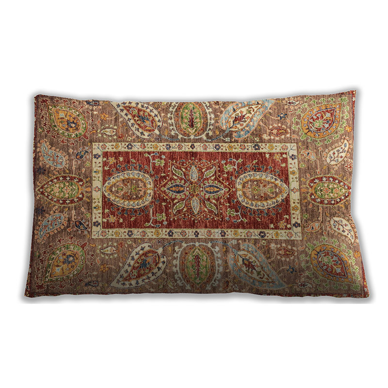 Coussin lombaire abstrait Abstract 3523, Brun