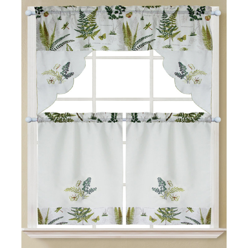 Ensemble de rideau de cuisine Shouko Fern