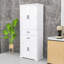 Élégante armoire de rangement - Grand espace de rangement avec tablettes réglables, tiroirs lisses et fonctions de sécurité anti-basculement-1993655094