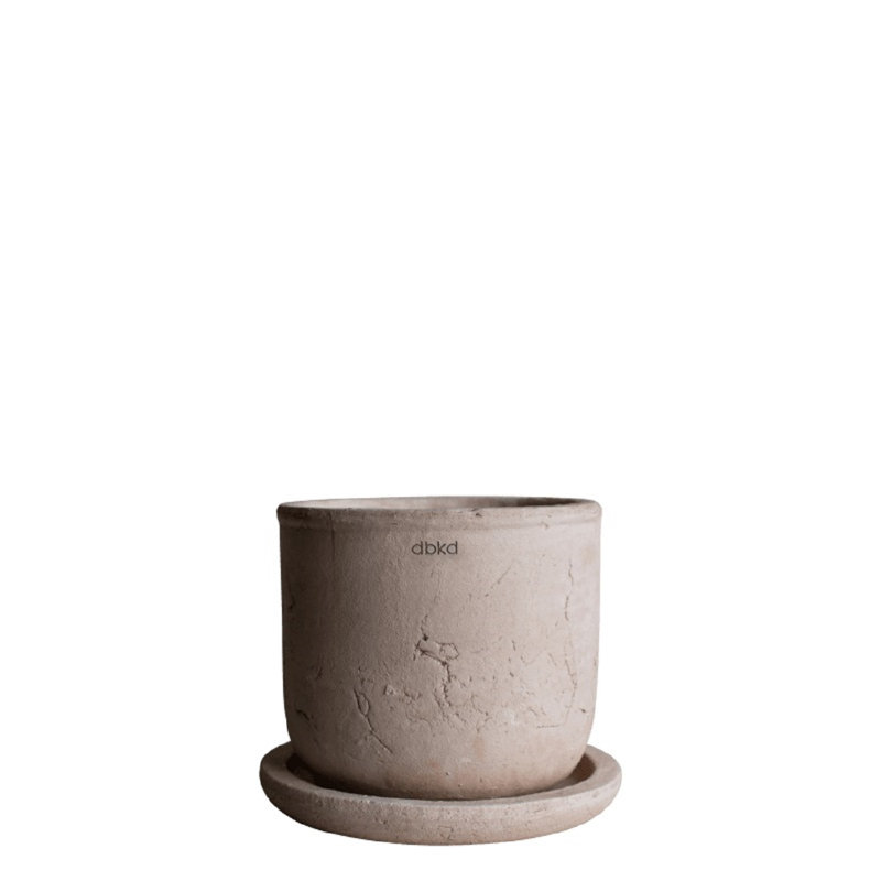 Sand Terra Pot, 6.3" H x 6.3" W x 6.3" D