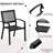 Outdoor Bistro Set 3 Piece Set - Comfortable Metal Patio Chairs And Small Table, Floral Back Design, Waterproof, Uv Resistant For Porch, Balcony, Garden, Backyard, Poolside-110490137