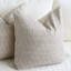 Housse de coussin géométrique en coton tissé à la main, style bohème texturé, neutre