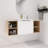 Hirva 47.84 " W Wall Mounted Wall Mounted 1 Single Vanity Bathroom Vanity With Ceramic Top