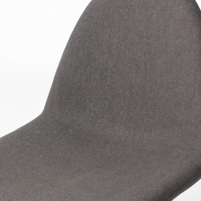 Antwerp Seal Upholstered Linen Solid Wood Side Chair