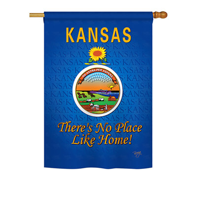 Drapeau de maison en polyester à 2 côtés US State