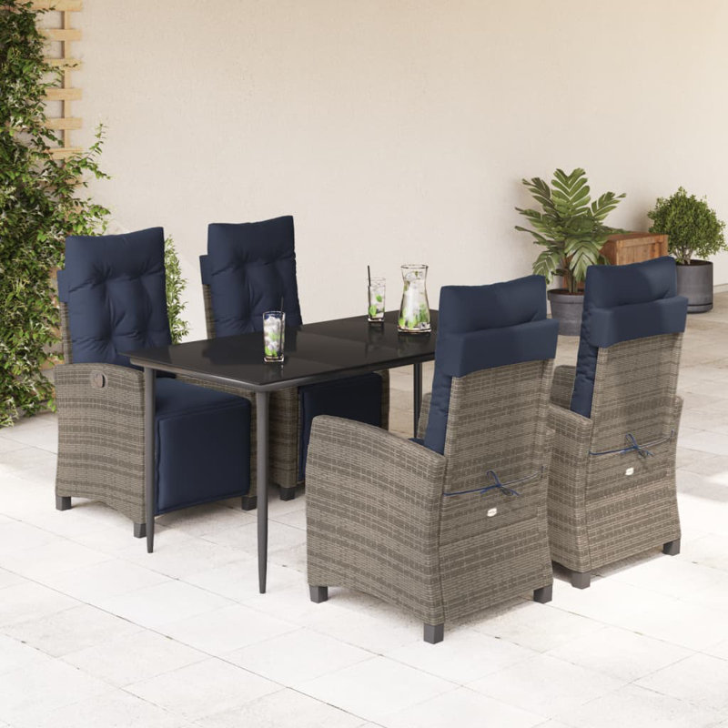 Table rectangulaire 5 pièces Vidaxl
