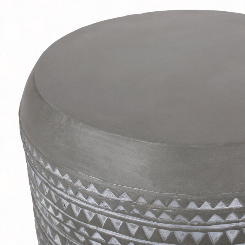 Outdoor Lightweight Concrete Side Table