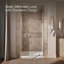 Porte de douche à pivot 48 po x 70 po avec technologie CleanCoat® Revel-14672728-69281782