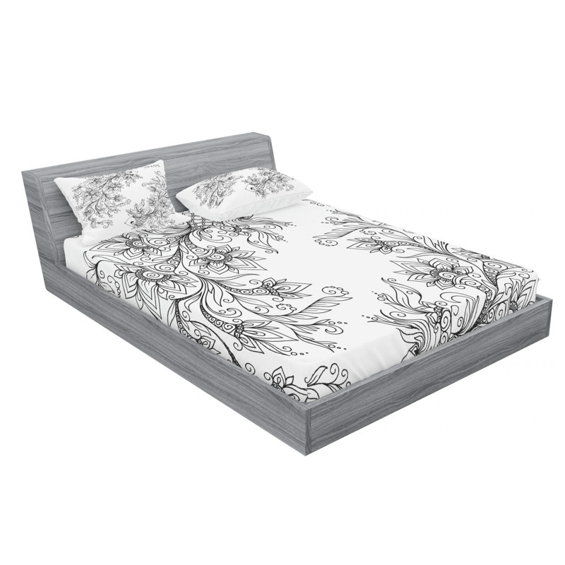 Microfiber Sheet Set, Queen Sheet Set with Fitted Sheet