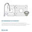 Évier de cuisine à double cuve à tablier frontal 33 po x 20 po-23148683
