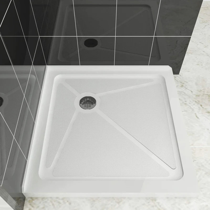 34" W x 34" D Square Double Threshold Shower Base