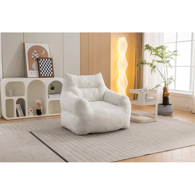 Fauteuil à billes standard, Microfibre / microsuède ivoire
