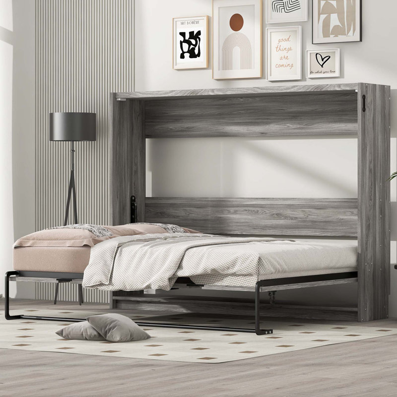 Lit escamotable double, peut être plié dans une armoire