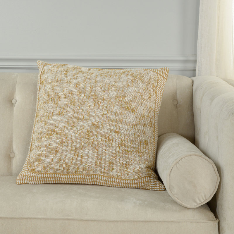 Coussin 100% coton, Doré, Alternative au duvet