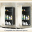 Armoire à pharmacie en nickel brossé pour salle de bain avec miroir, cadre en acier inoxydable, tablettes réglables, encastré ou mural, conception rectangulaire arrondie, fabrication durable-1839841552