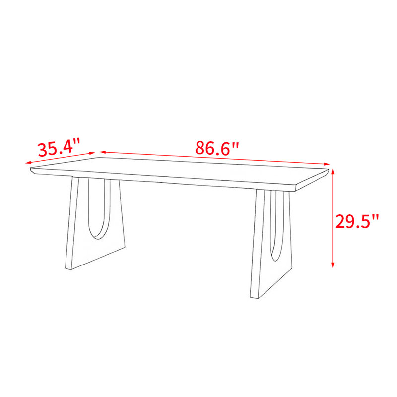 Rafaelle, 29.5"H x 86.6"L x 35.4"W
