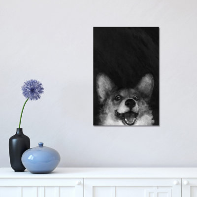 Sausage Fox Corgi 1 Piece Wrapped Canvas Wall Art