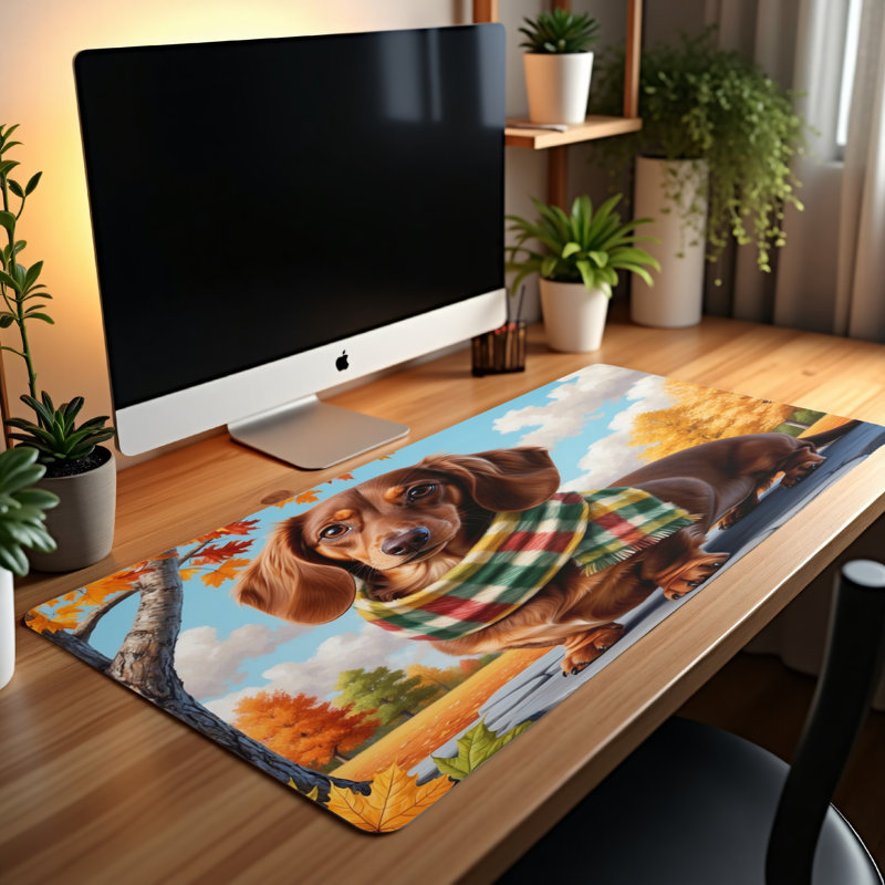 Polyester Desk Pad, 14.4x12.1