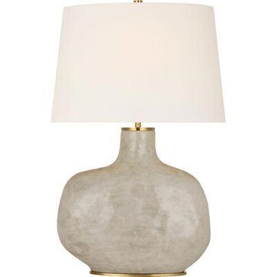 Beton Medium Table Lamp with Linen Shade