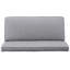 Tissu gris de 50 po revêtu de tissu gris, structure en bois massif durable, lin doux et style élégant pour votre espace de design contemporain