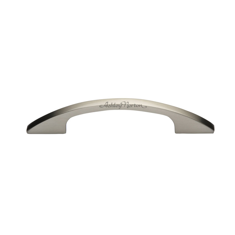 Poignée de meuble ovale, Nickel satiné, 6"
