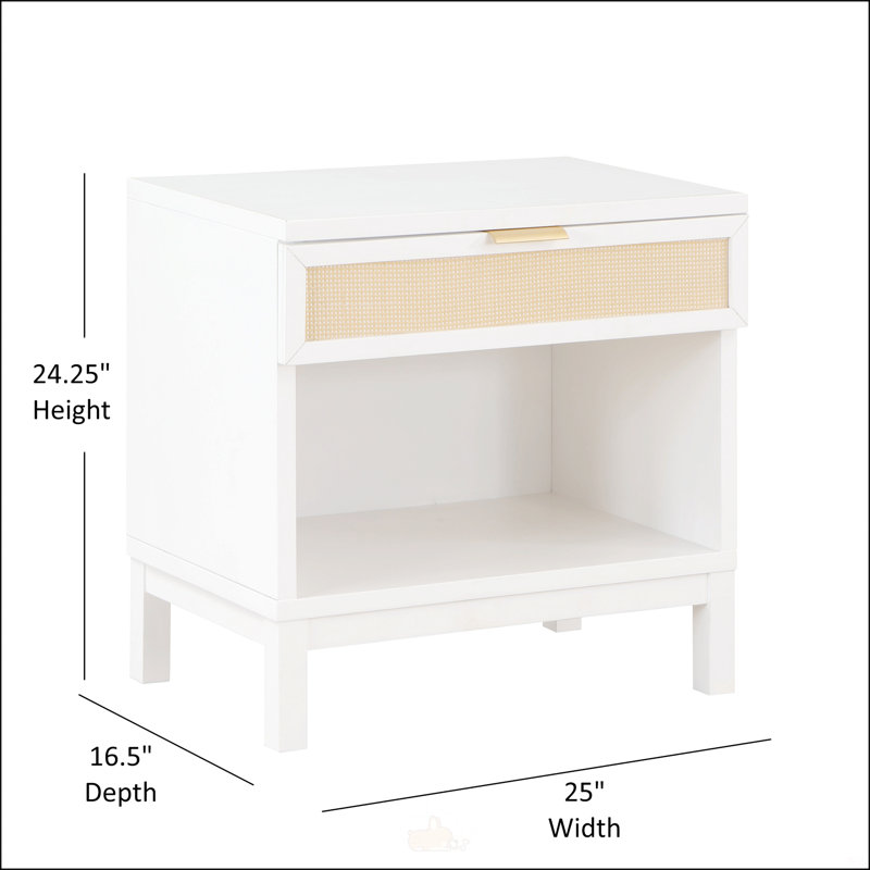 Table de chevet 1 tiroir Blake Cane