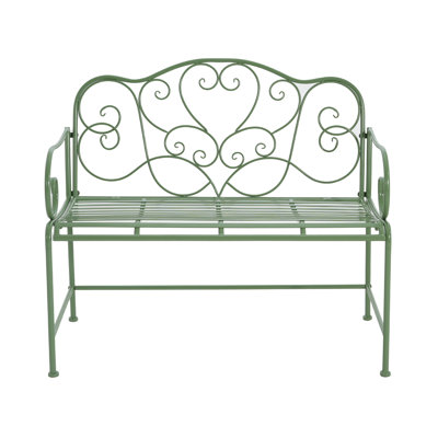Sunnydaze Outdoor Garden Bench-Green