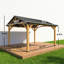 Pavillon de jardin à structure en métal