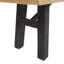 Outdoor Bench With Slat Panel Design And Acacia Wood Frame, Natural And Grey