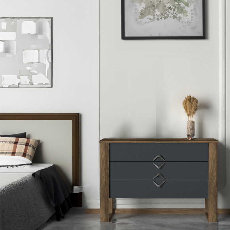 Commode 3 tiroirs Monabo