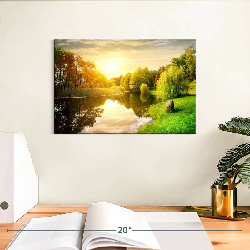 Alvord Sunset Over Calm River