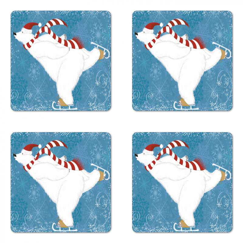 Square 4 Piece Coaster Set
