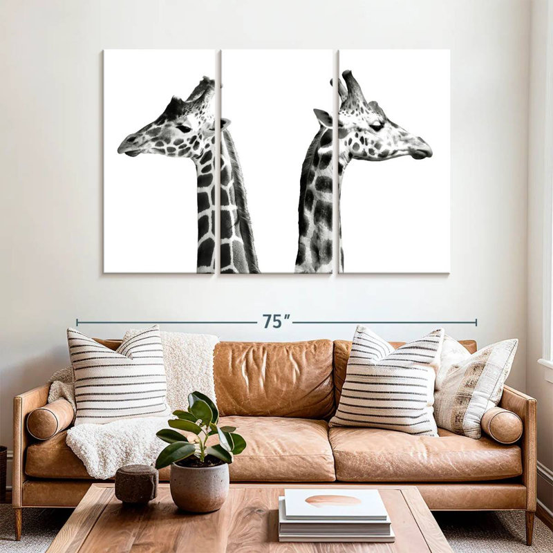 Brampt Giraffe Opposition, 42" H x 65" W