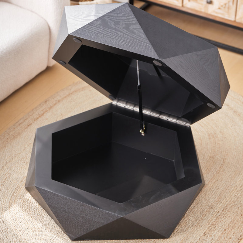 Table basse 36,61 po, Noir