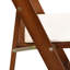 Ensemble de chaises pliantes en bois massif 4 pièces - tablette en noyer, coussin beige et pratique pour diverses utilisations Chaises faciles à plier, occasions