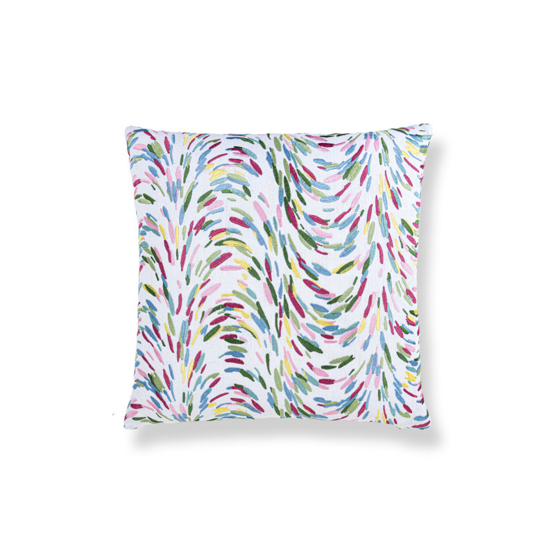 Linen Square Pillow Cover & Insert, Printemps, Square 22"