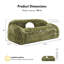 Canapé Harry en fausse fourrure avec coussin boule-120234913
