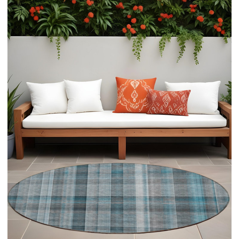 Tapis d'intérieur rond 8 po