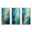 «Turquoise Tranquility», 3 pièces sur toile-745741302-745741261