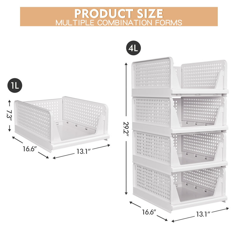 Brayden Studio Plastic Bin