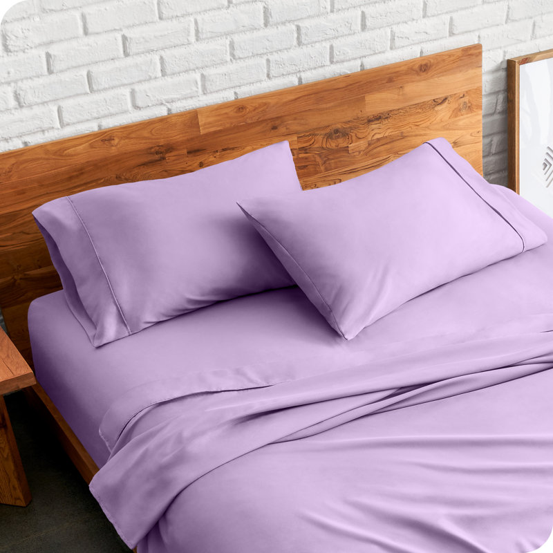 Soft Microfiber Pillowcase Set, Lavender, 2 King Pillowcases
