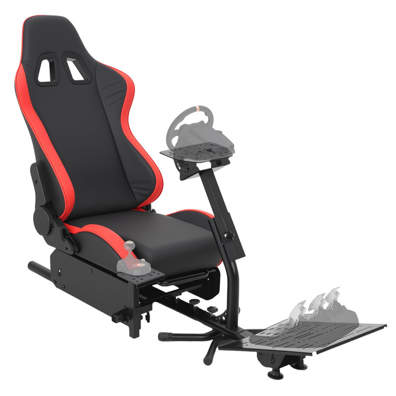 Support de volant de course, cockpit de simulateur de course pliable pour g923 / g920 / g29, support de volant et pédale réglable en angle, cockpit de Sim Racing