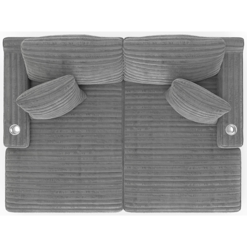 Causeuse Alcoa, Polyester gris
