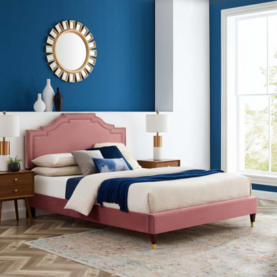 Adelaide Performance Velvet Platform Bed