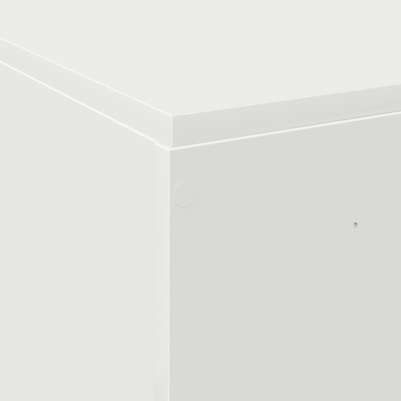 Storage Bed Frame, 150 x 200 cm, White
