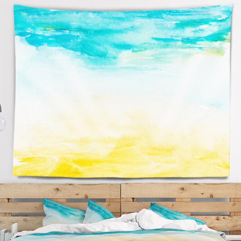 Tapis de paysage et de tapisseries de ciel, H 32 po x l 39 po