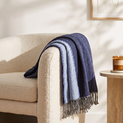 Cosette Reversible Wool Throw Blanket